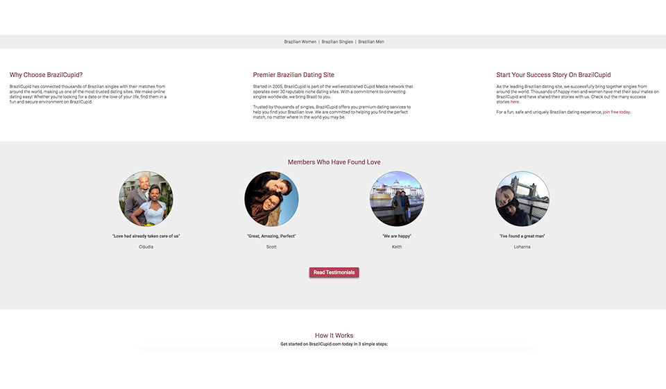 Quanti utenti ha la piattaforma BrazilCupid?