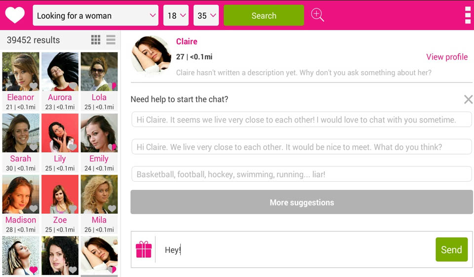 Using Camera on DateMe