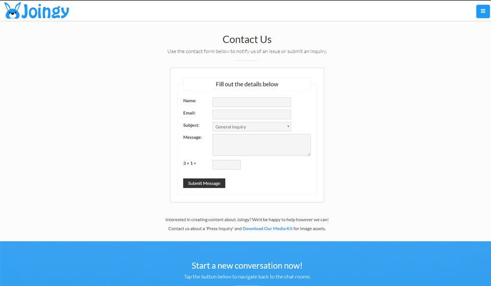 joingy Sign Up Process