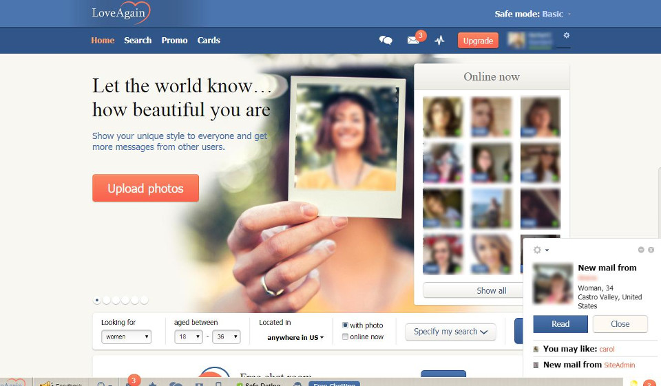 What Search Options are Available on Loveagain?