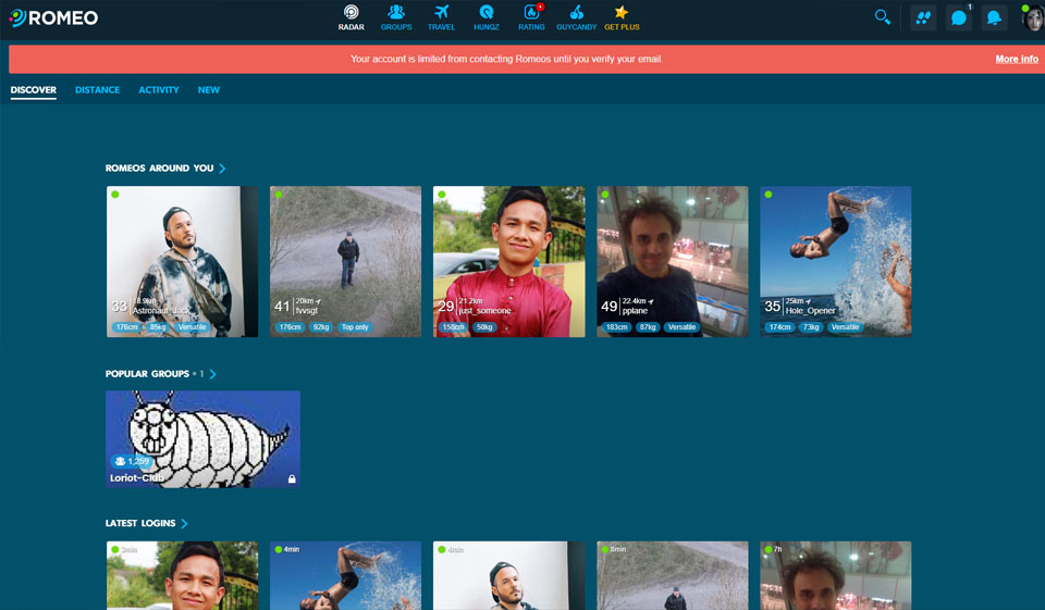 PlanetRomeo Special Features
