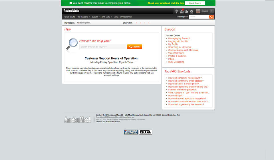 AmateurMatch recenze v roce 2020