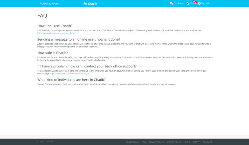 Chatib Contact Information
