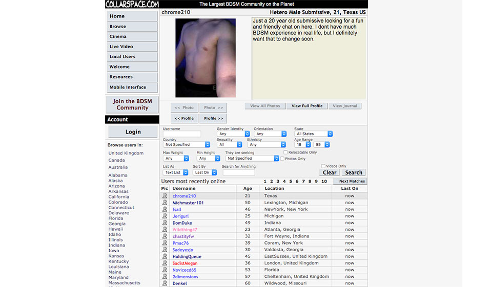 Collarspace Sign-Up Process