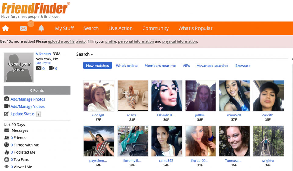What Is The Signup Process On FriendFinder?