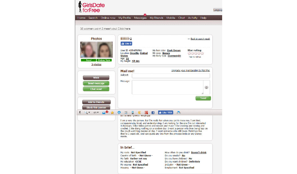 Website Design & Usability von Girlsdateforfree