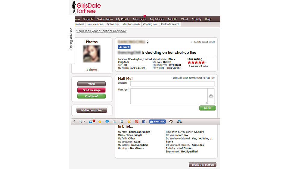 Girlsdateforfree Beschreibender Ansatz der Benutzerprofilqualität