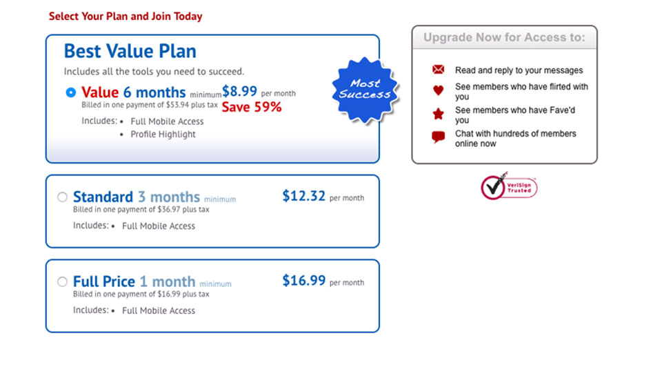 LoveAndSeek Membership Price and Other Payment Methods
