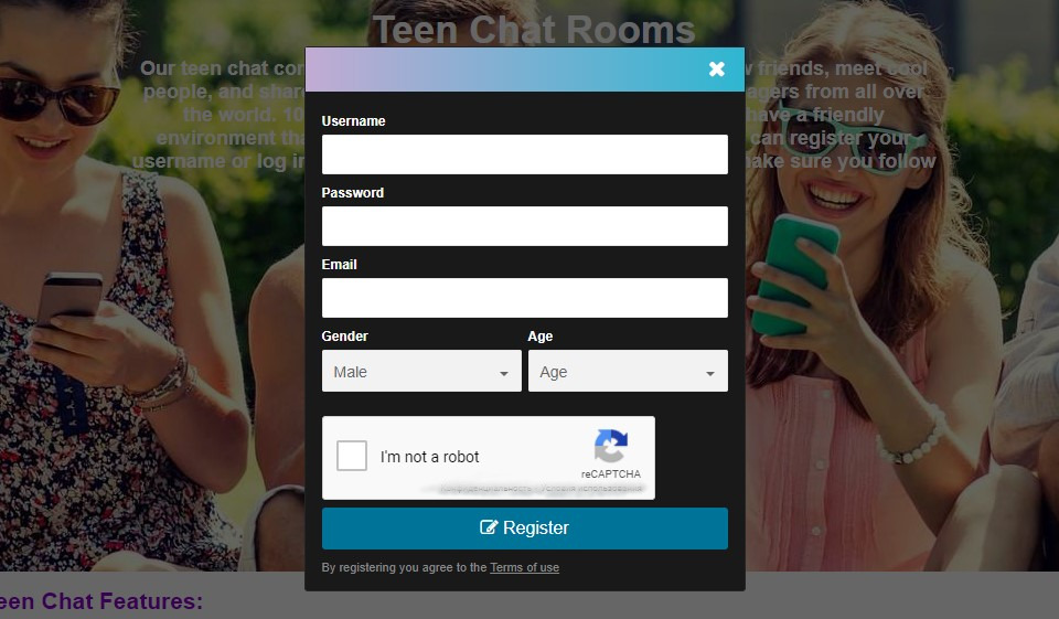 TeenChat Website Design & Usability