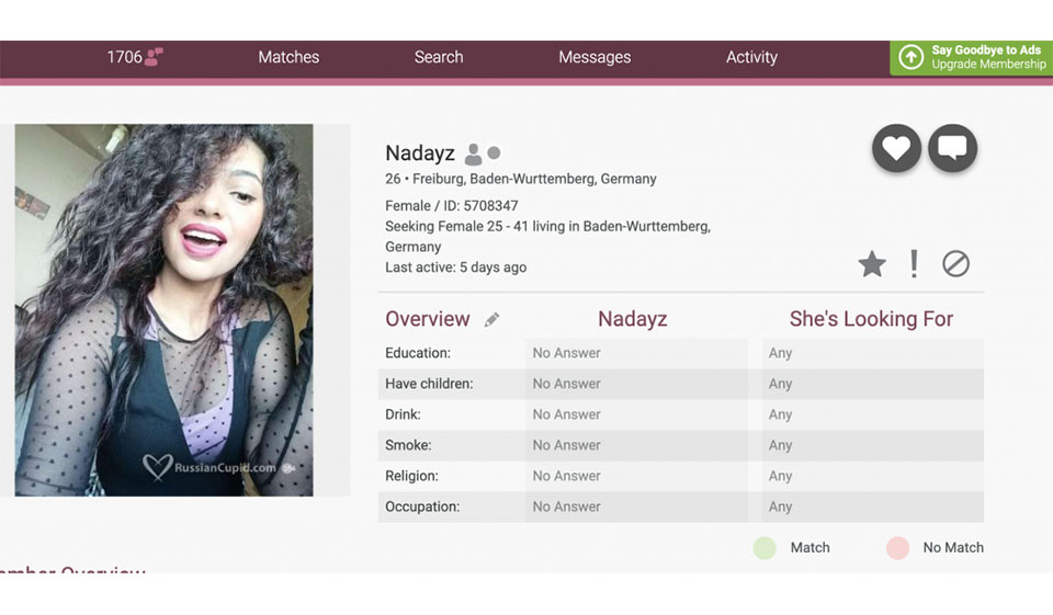 Zašto ne mogu pristupiti računu Russian Cupid