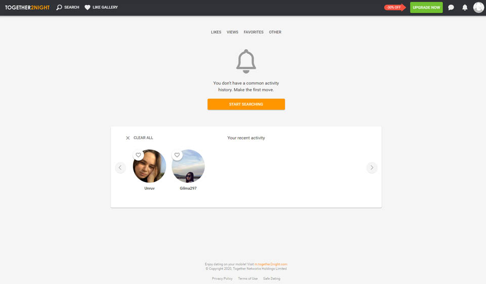 Are there alternatives to Together2night?