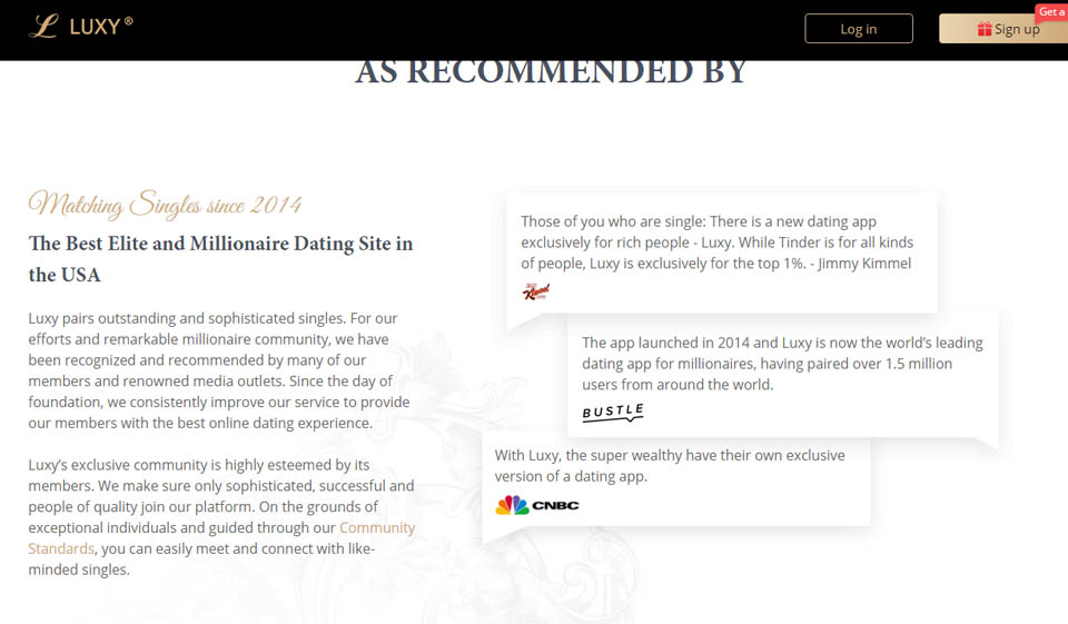 Luxy Website Design & Usability