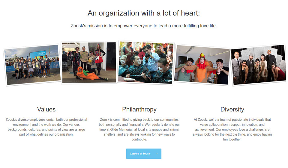 Zoosk Website Design & Usability
