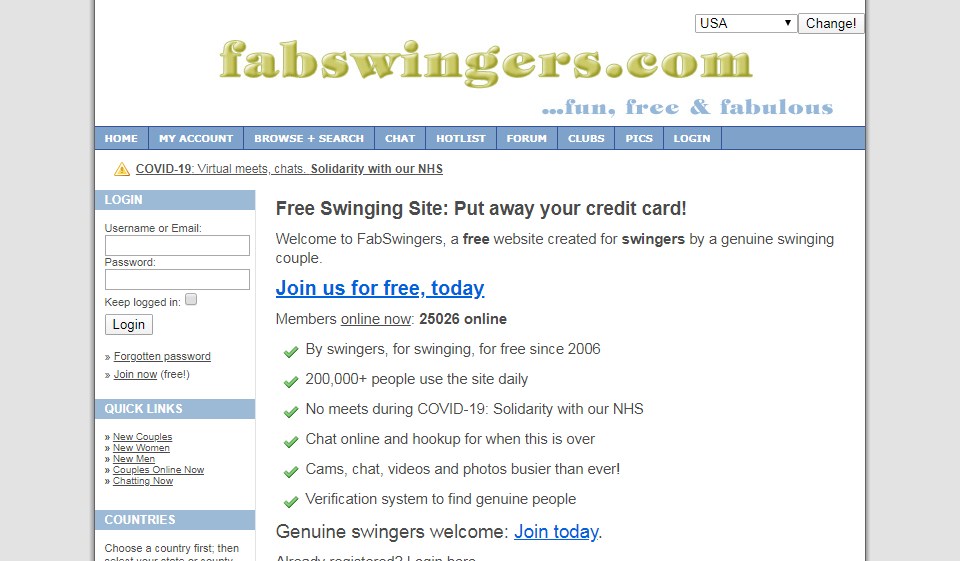 Fabswingers Recenze 2025