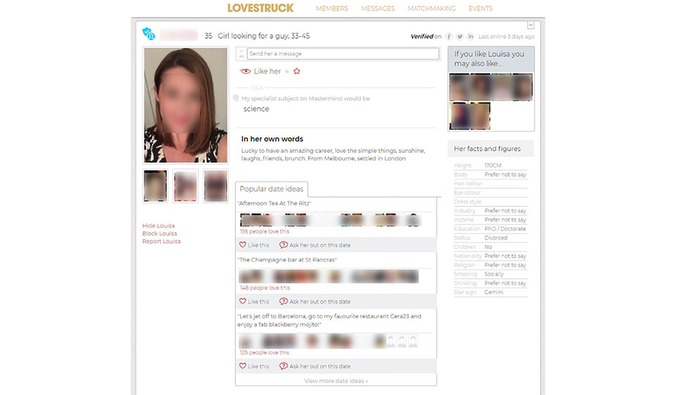 Users Profile Quality