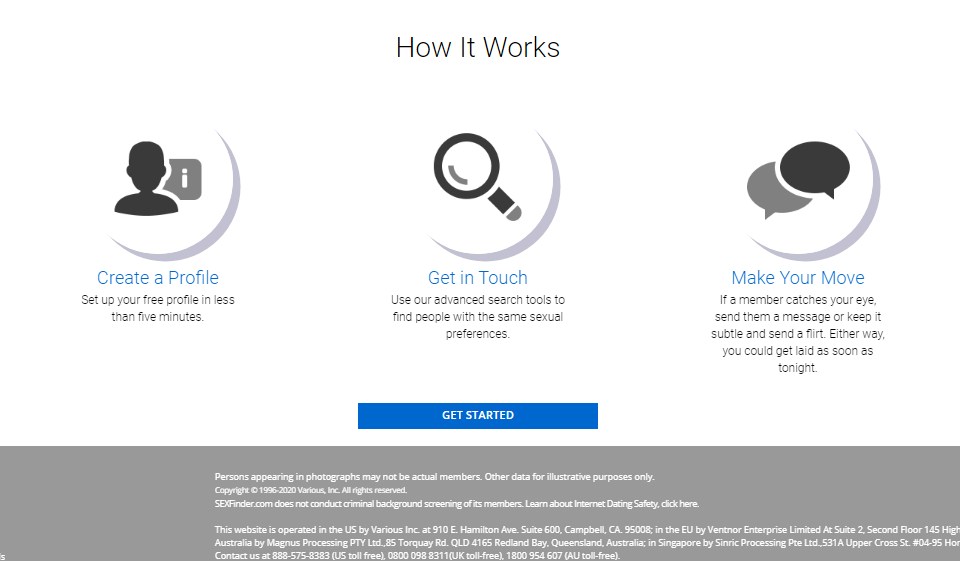 SEXFinder.com Contact Information