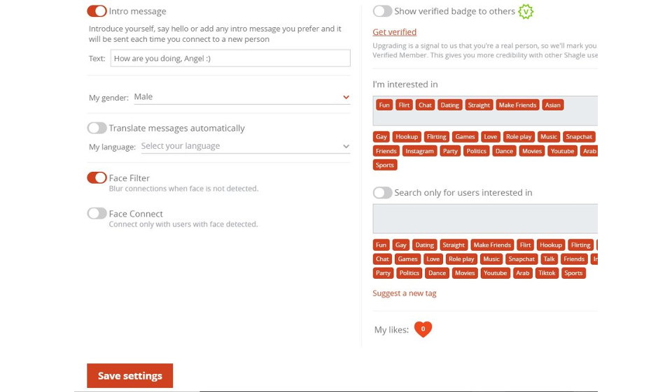 Shagle premium üyelik sunuyor mu?