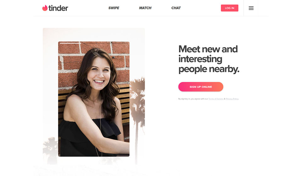 Tinder Website Design & Usability