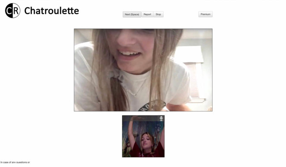 How many users are there on Chatroulette, globally?