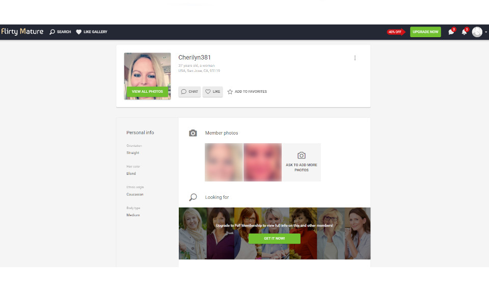 Profiles of FlirtyMature