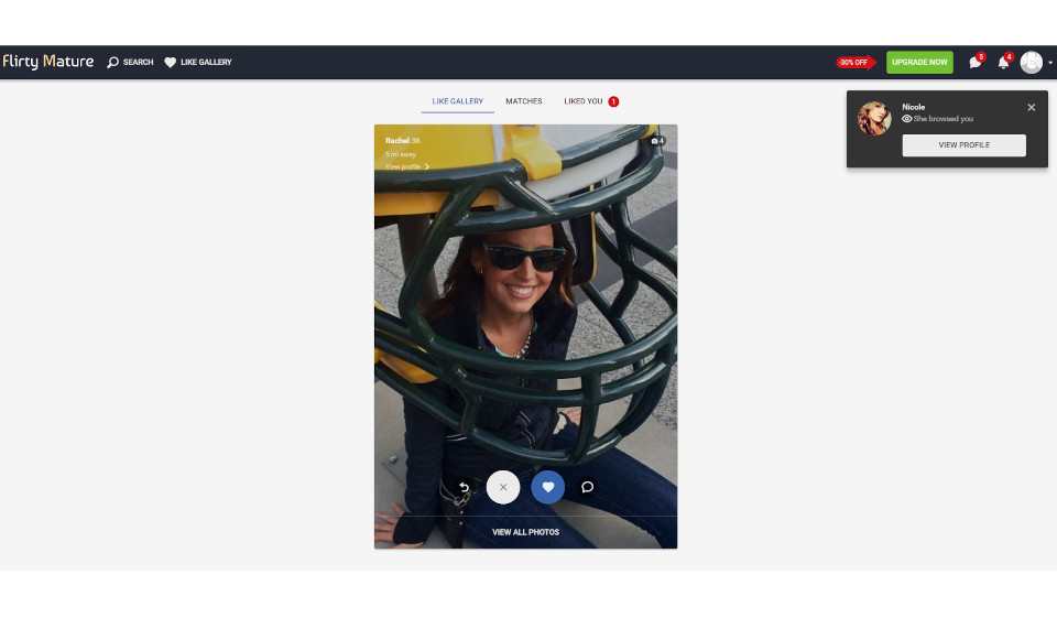 Mobile app FlirtyMature